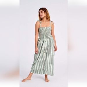 Emerson Fry Santiago Dress - Moss Stripe